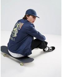 Мужская синяя куртка с принтом от Asos