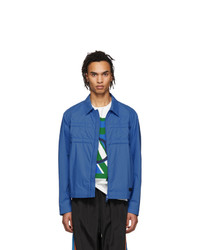Синяя куртка харрингтон от Moncler Genius