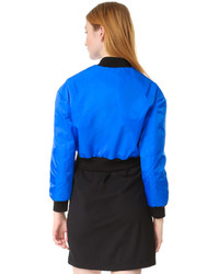 Женская синяя куртка от Moschino