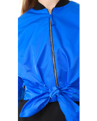 Женская синяя куртка от Moschino