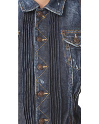 Женская синяя куртка от Dsquared2