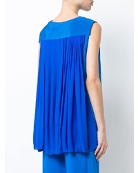 Женская синяя майка со складками от Adam Lippes