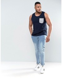 Мужская синяя майка от French Connection