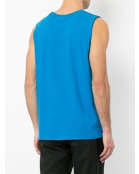 Мужская синяя майка от Alexander Wang