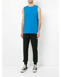 Мужская синяя майка от Alexander Wang