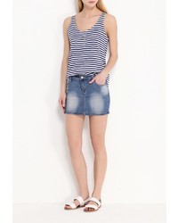 Синяя мини-юбка от Bruebeck