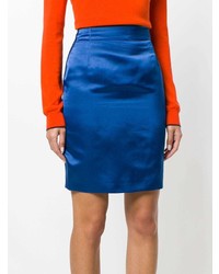 Синяя мини-юбка от Versace Vintage