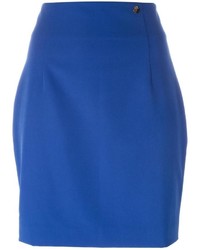Синяя мини-юбка от Versace