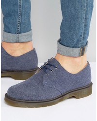 Мужская синяя обувь из плотной ткани от Dr. Martens
