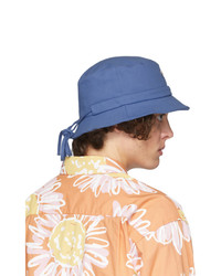 Мужская синяя панама от Jacquemus