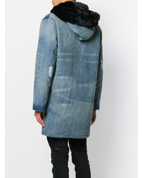 Мужская синяя парка от Amiri