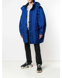Мужская синяя парка от Balenciaga