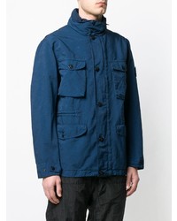 Синяя полевая куртка от Stone Island