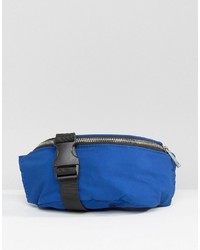 Синяя поясная сумка