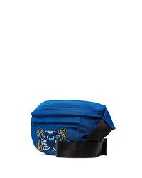 Мужская синяя поясная сумка из плотной ткани от Kenzo