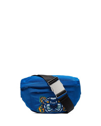 Мужская синяя поясная сумка из плотной ткани от Kenzo