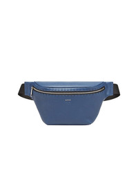 Мужская синяя поясная сумка от Fendi