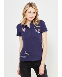 Женская синяя рубашка поло от Tommy Hilfiger