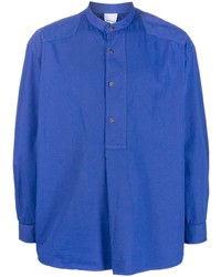 Мужская синяя рубашка с длинным рукавом со звездами от Emporio Armani