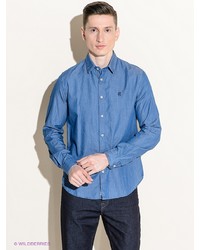 Мужская синяя рубашка с длинным рукавом от 18CRR81 CERRUTI