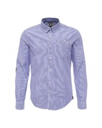 Мужская синяя рубашка с длинным рукавом от Alcott