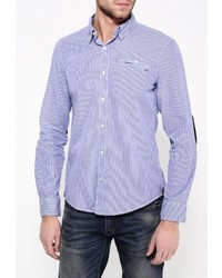 Мужская синяя рубашка с длинным рукавом от Alcott