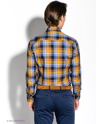 Мужская синяя рубашка с длинным рукавом от Alex DANDY