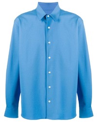 Мужская синяя рубашка с длинным рукавом от Ami Paris
