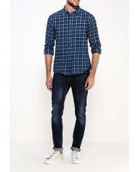 Мужская синяя рубашка с длинным рукавом от Another Influence