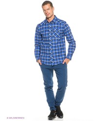 Мужская синяя рубашка с длинным рукавом от Bergans