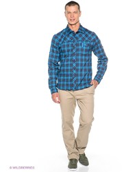 Мужская синяя рубашка с длинным рукавом от Bergans