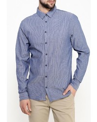 Мужская синяя рубашка с длинным рукавом от BLEND