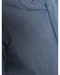 Мужская синяя рубашка с длинным рукавом от Broadway