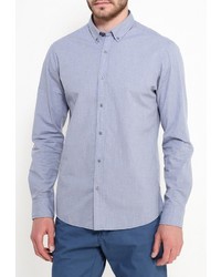 Мужская синяя рубашка с длинным рукавом от Broadway