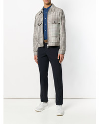 Мужская синяя рубашка с длинным рукавом от Bagutta