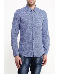 Мужская синяя рубашка с длинным рукавом от Chromosome