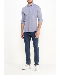 Мужская синяя рубашка с длинным рукавом от Chromosome