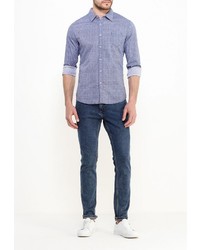 Мужская синяя рубашка с длинным рукавом от Chromosome