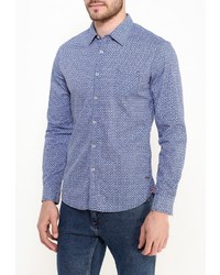 Мужская синяя рубашка с длинным рукавом от Chromosome