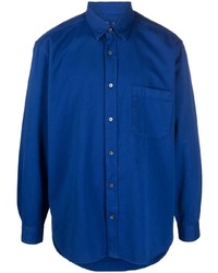 Мужская синяя рубашка с длинным рукавом от Closed