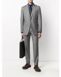 Мужская синяя рубашка с длинным рукавом от Tom Ford