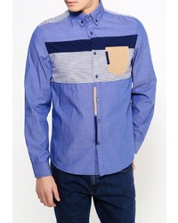 Мужская синяя рубашка с длинным рукавом от Desigual