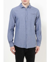 Мужская синяя рубашка с длинным рукавом от E-Bound