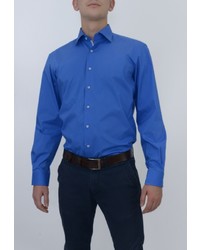 Мужская синяя рубашка с длинным рукавом от Eterna