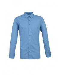 Мужская синяя рубашка с длинным рукавом от Eterna