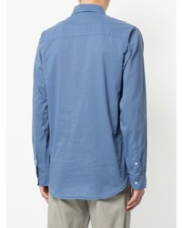 Мужская синяя рубашка с длинным рукавом от Jac+ Jack