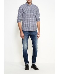 Мужская синяя рубашка с длинным рукавом от Gap