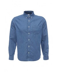 Мужская синяя рубашка с длинным рукавом от Gap