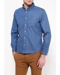Мужская синяя рубашка с длинным рукавом от Gap