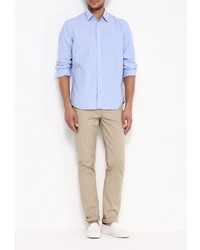 Мужская синяя рубашка с длинным рукавом от Gap